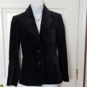 Vintage black velvet blazer size 5.